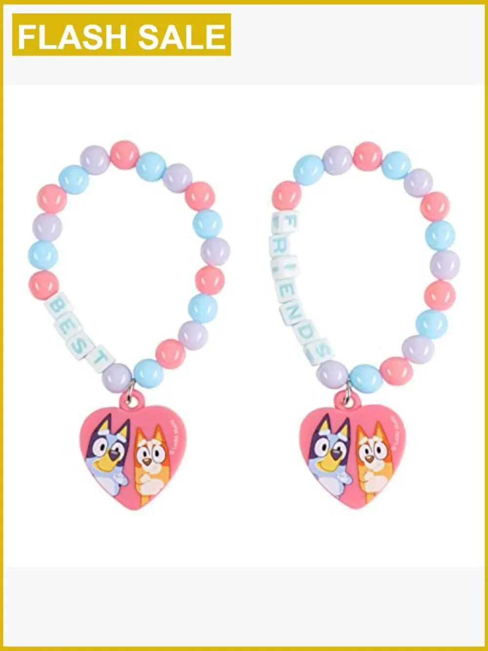 Bluey BFF 6-Piece Toy Jewelry Box Set Rings Bracelets Hair Clips